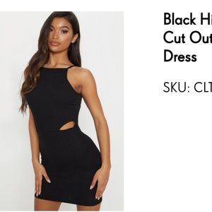 Black mini dress